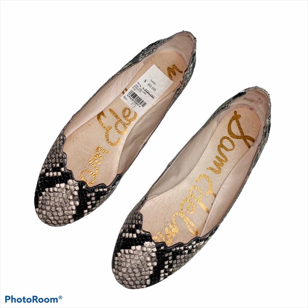 Sam Edelman “Augusta” Snakeprint Ballet Flats